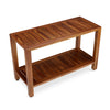 The FREYA, Teak Shower Bench, Shower Stool, 30 Inch